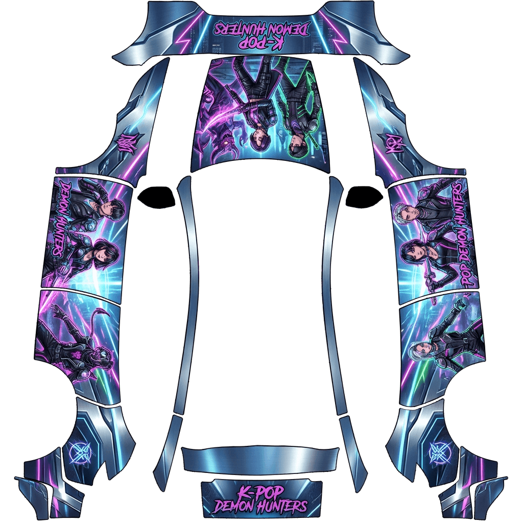 Tesla Model Y (2025+) wrap design - K pop demon hunters