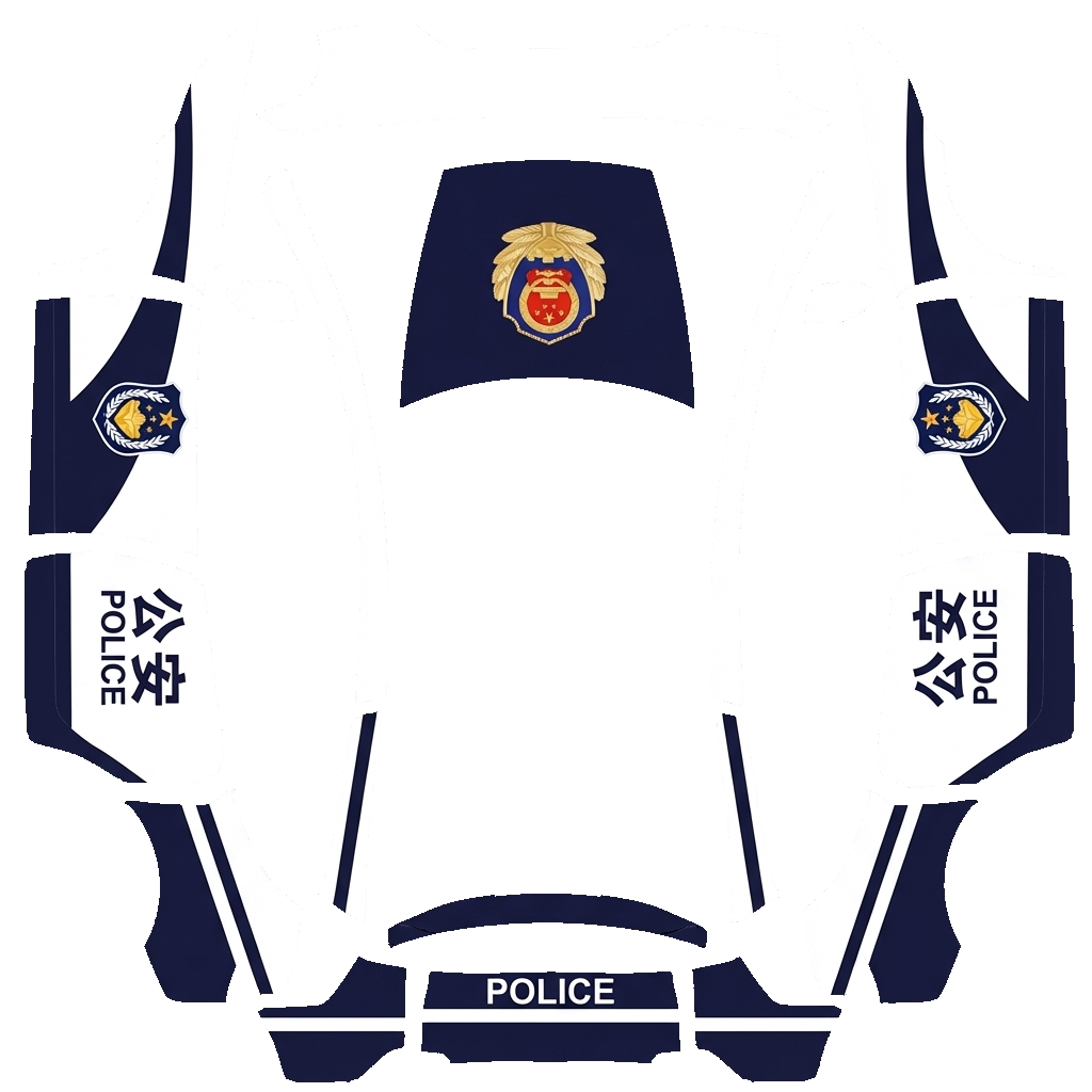 Tesla Model Y L wrap design - Chinese Police