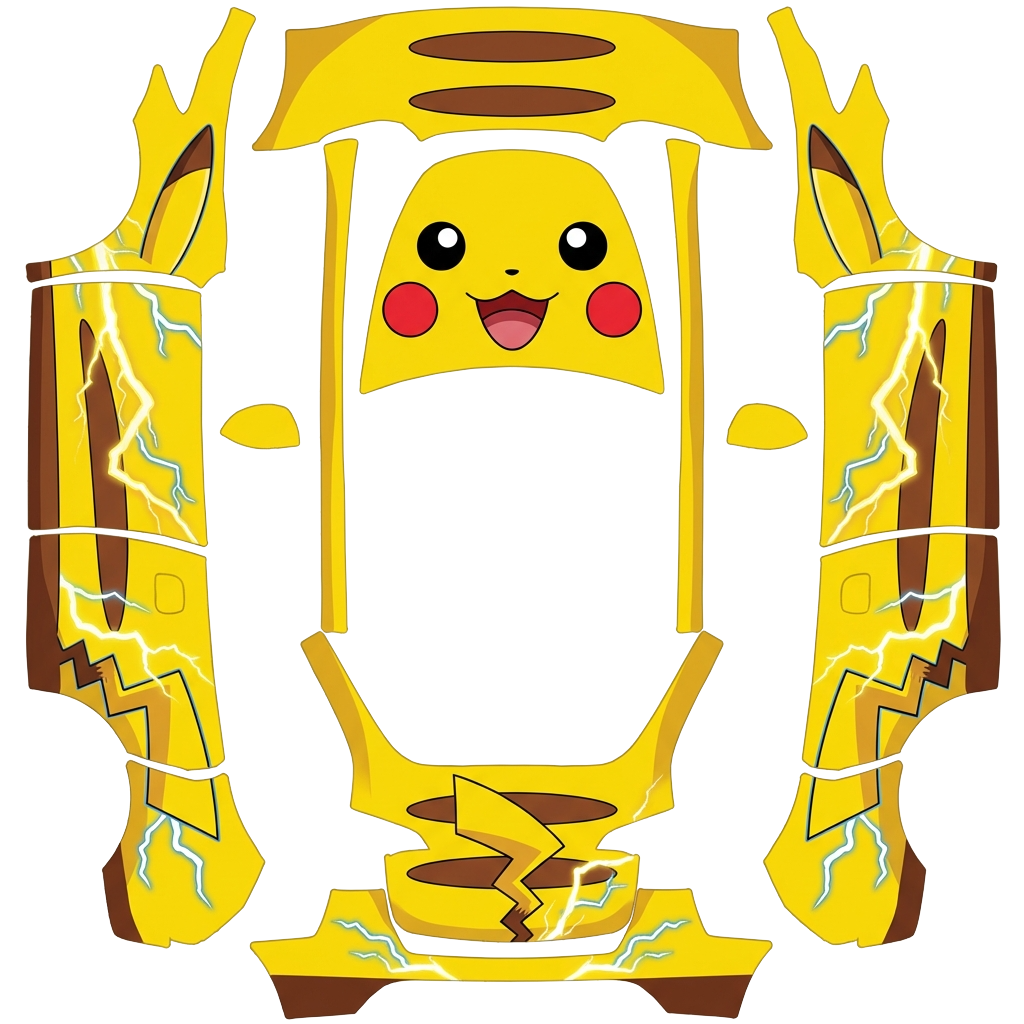 Tesla Model Y wrap design - pikachu