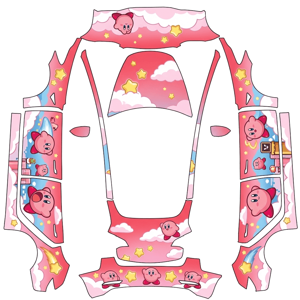 Tesla Model 3 wrap design - kirby