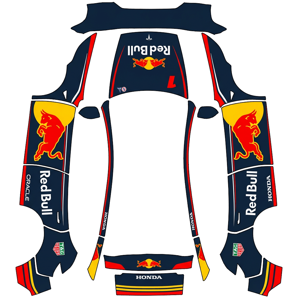 Tesla Model Y (2025+) wrap design - f1 machine redbull 2025