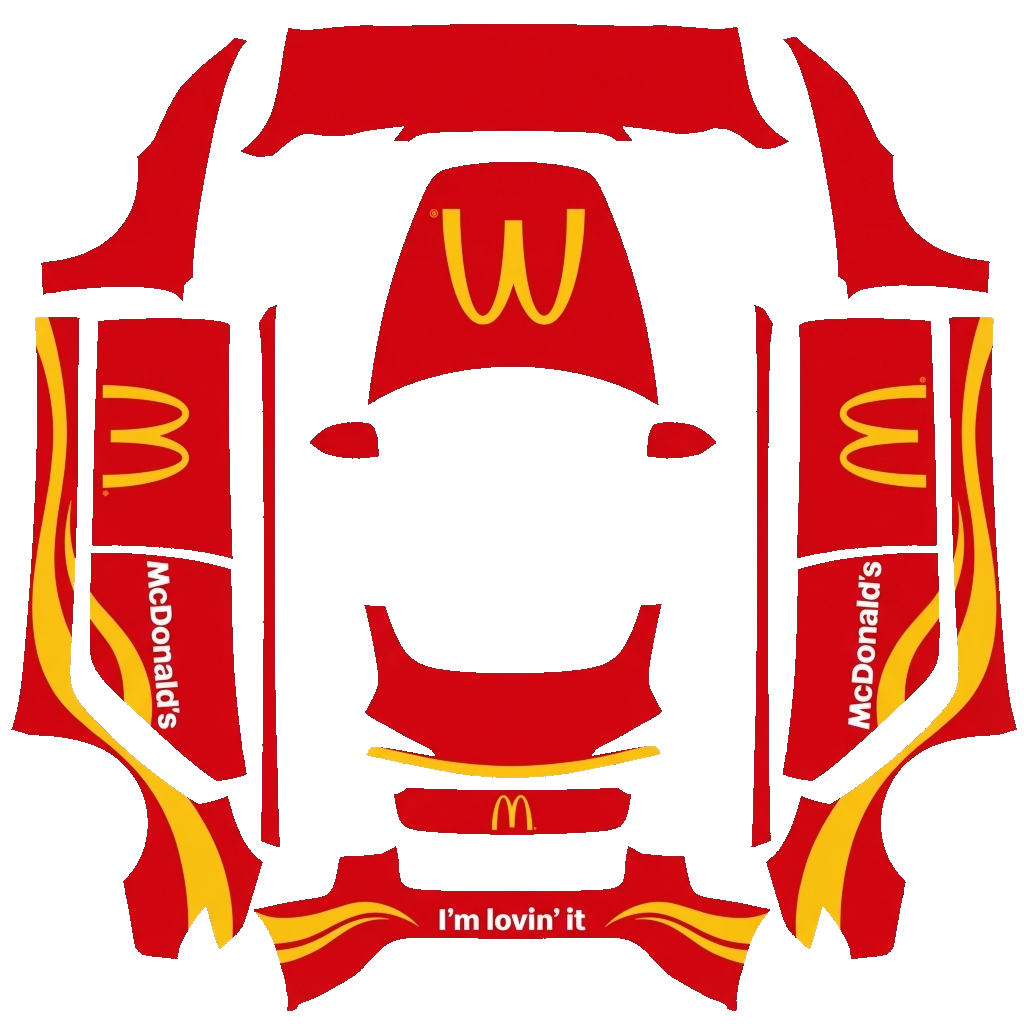 Tesla Model 3 (2024+) wrap design - McDonald's