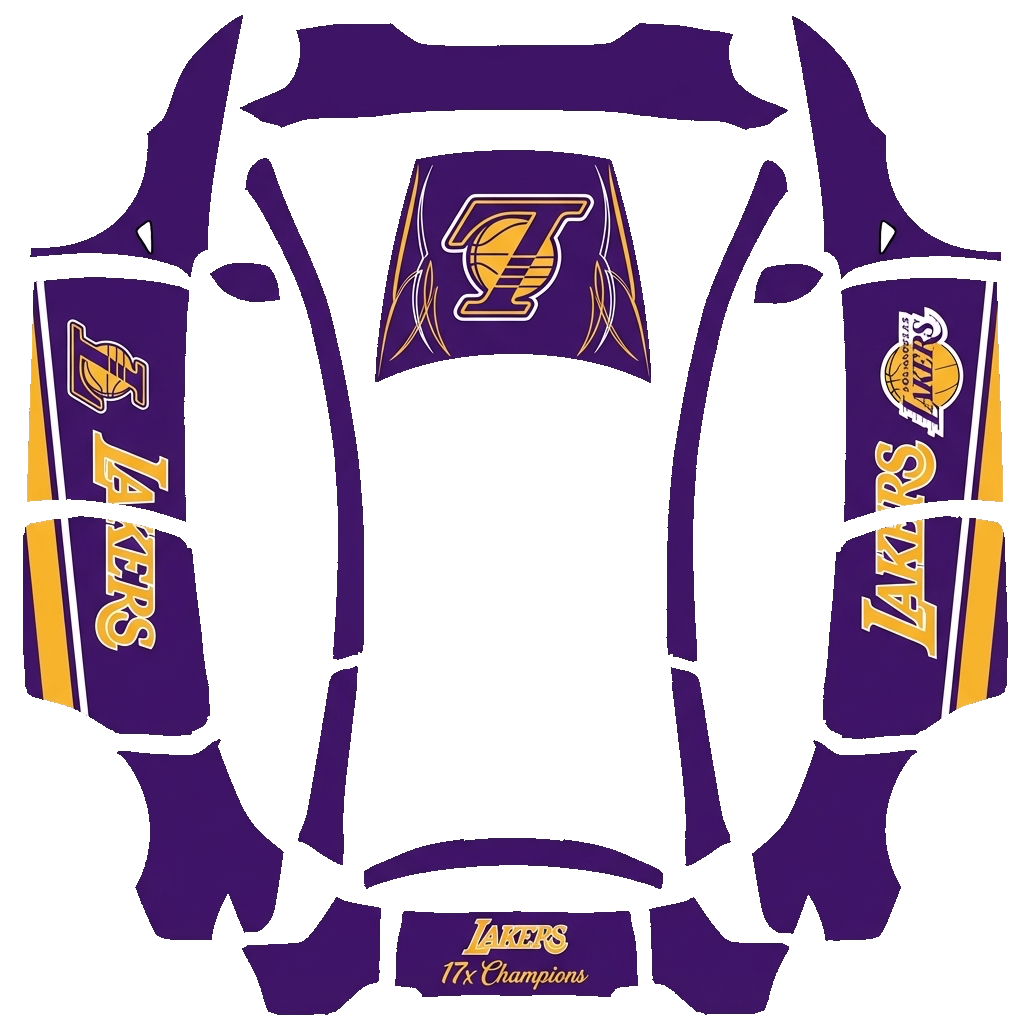 Tesla Model Y L wrap design - LAKERS