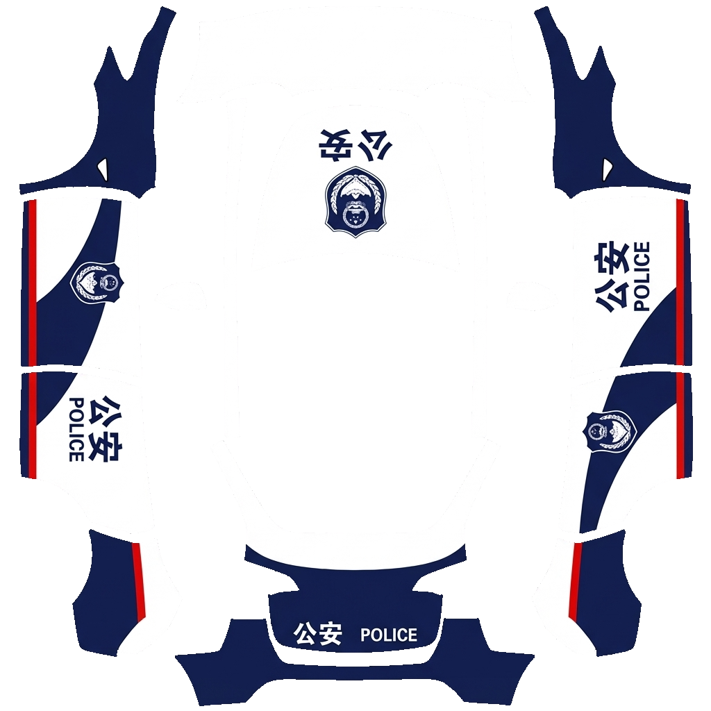 Tesla Model Y wrap design - 公安