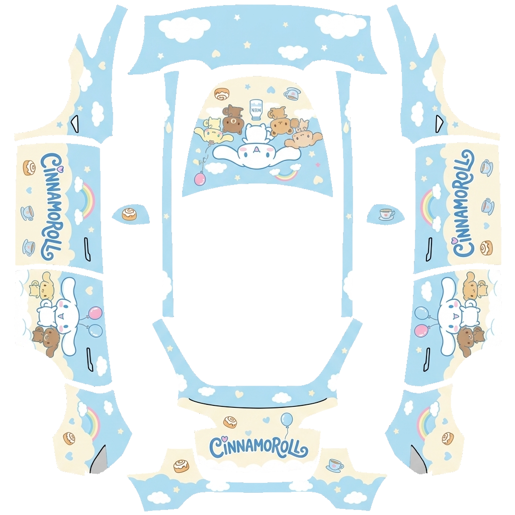 Tesla Model Y wrap design - Cinnamoroll