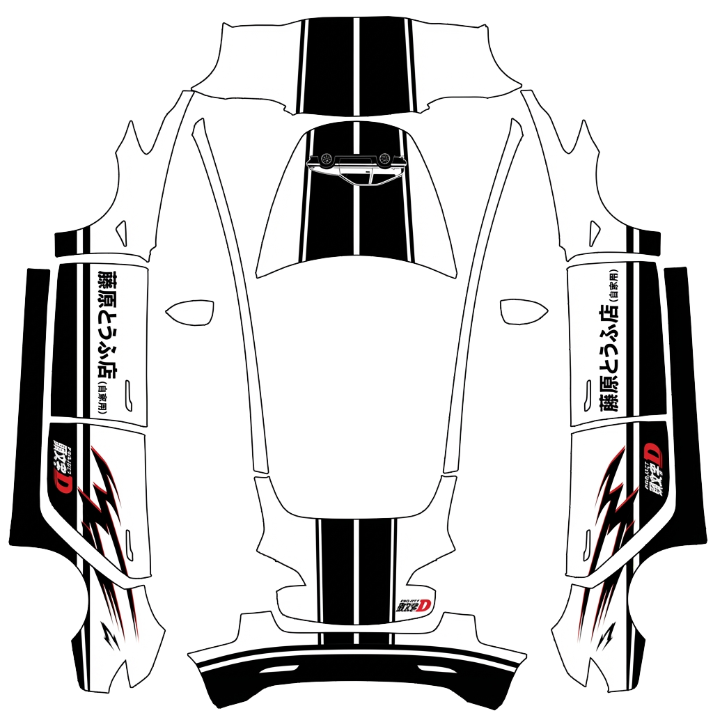 Tesla Model 3 wrap design - Initial D