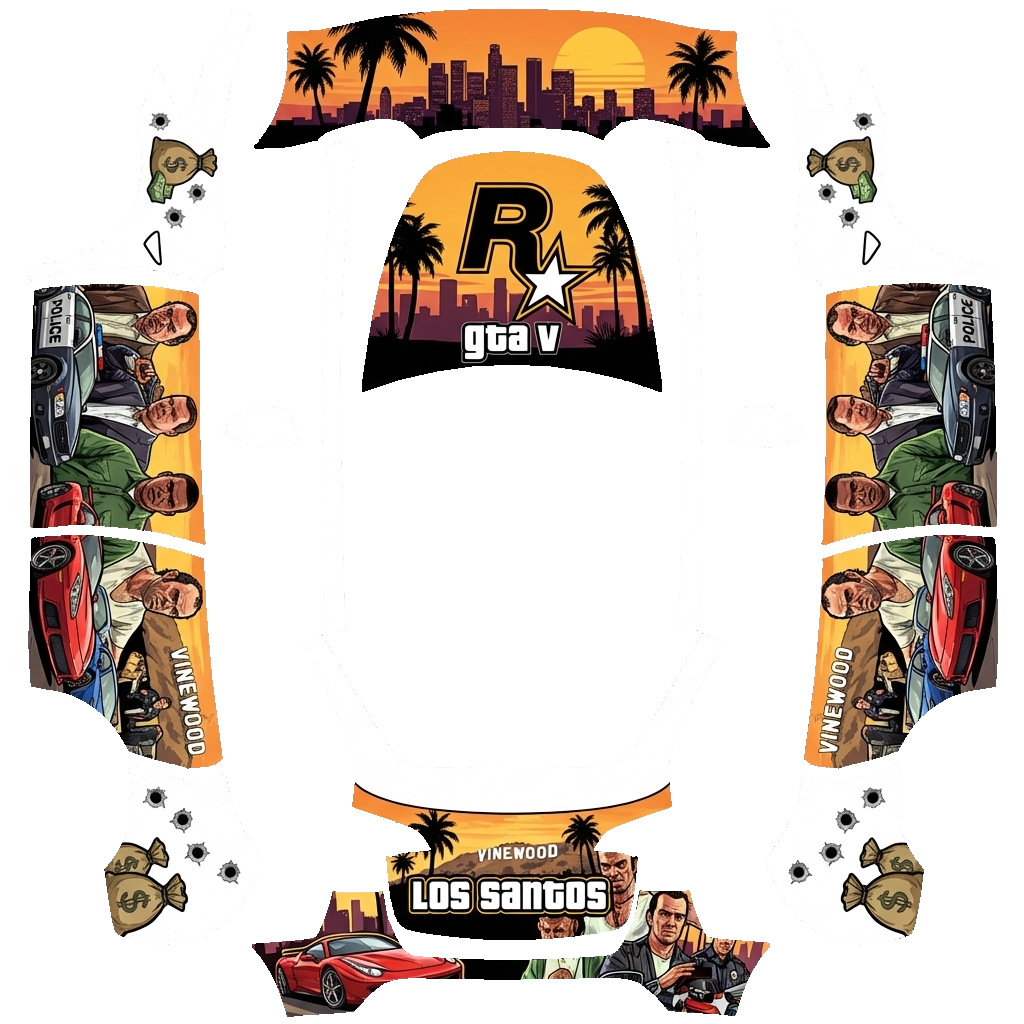 Tesla Model Y wrap design - gta5 and rockstar.art