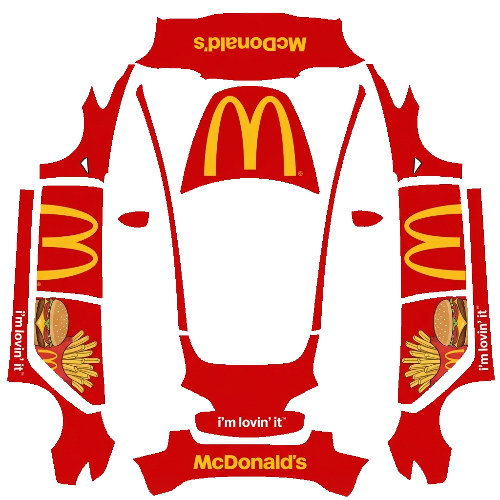 Tesla Model 3 wrap design - McDonald's