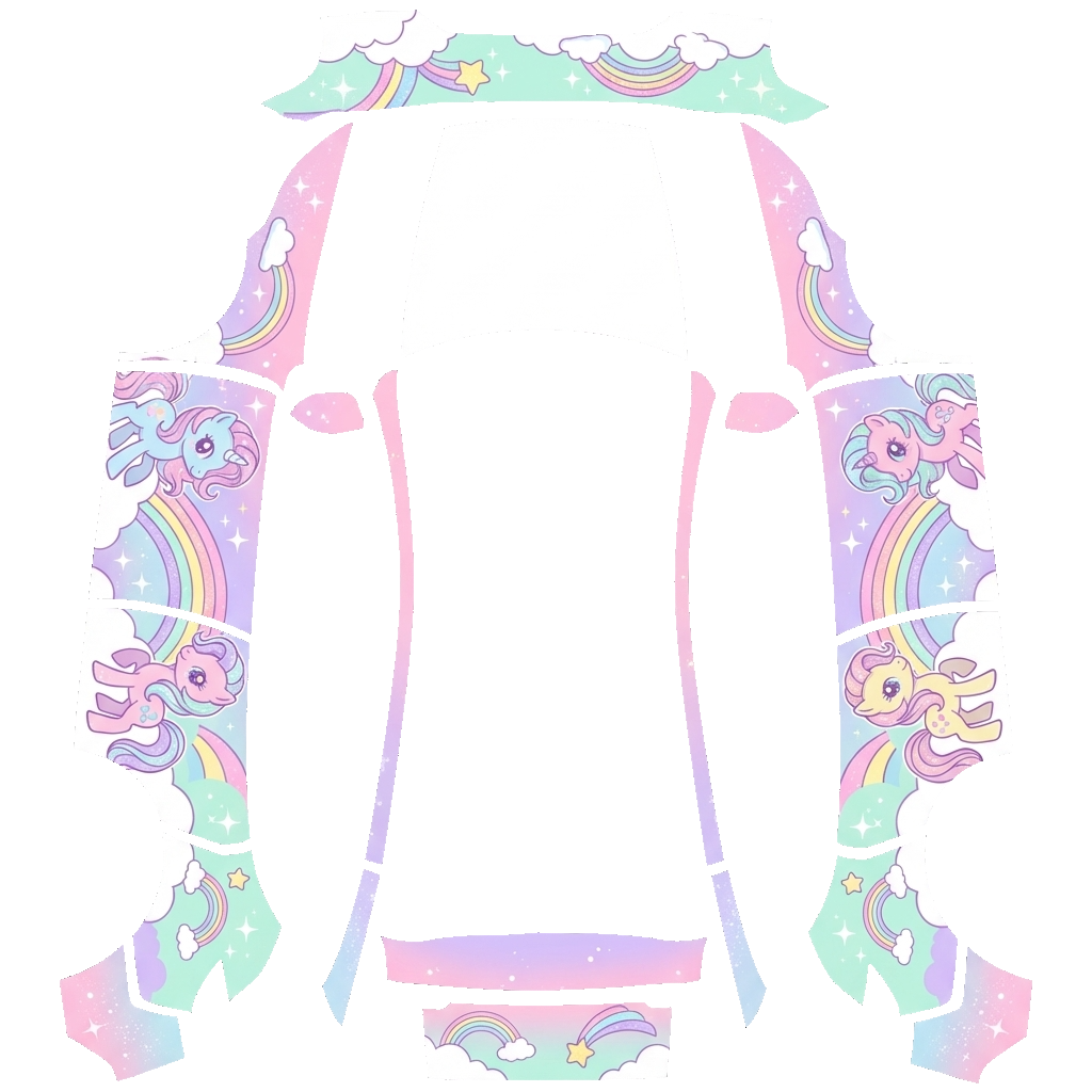 Tesla Model Y (2025+) wrap design - little pony style