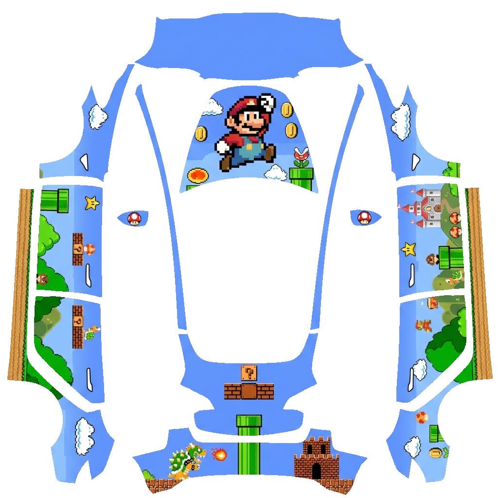 Tesla Model 3 wrap design - Mario